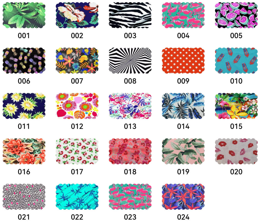 Printed swimwear fabric