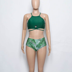 green bathing suit